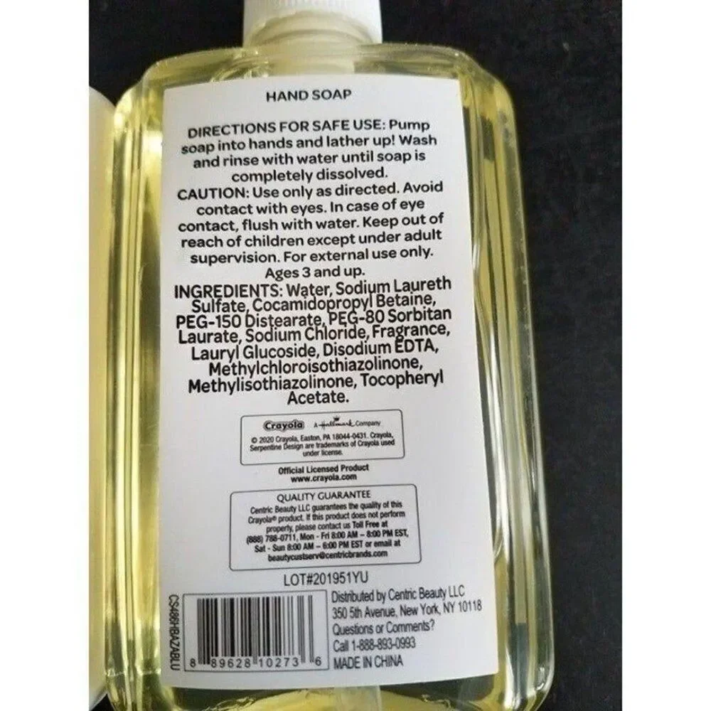Crayola Kids Hand Wash Blueberry Scent & Lotion Lemon Scent Set
